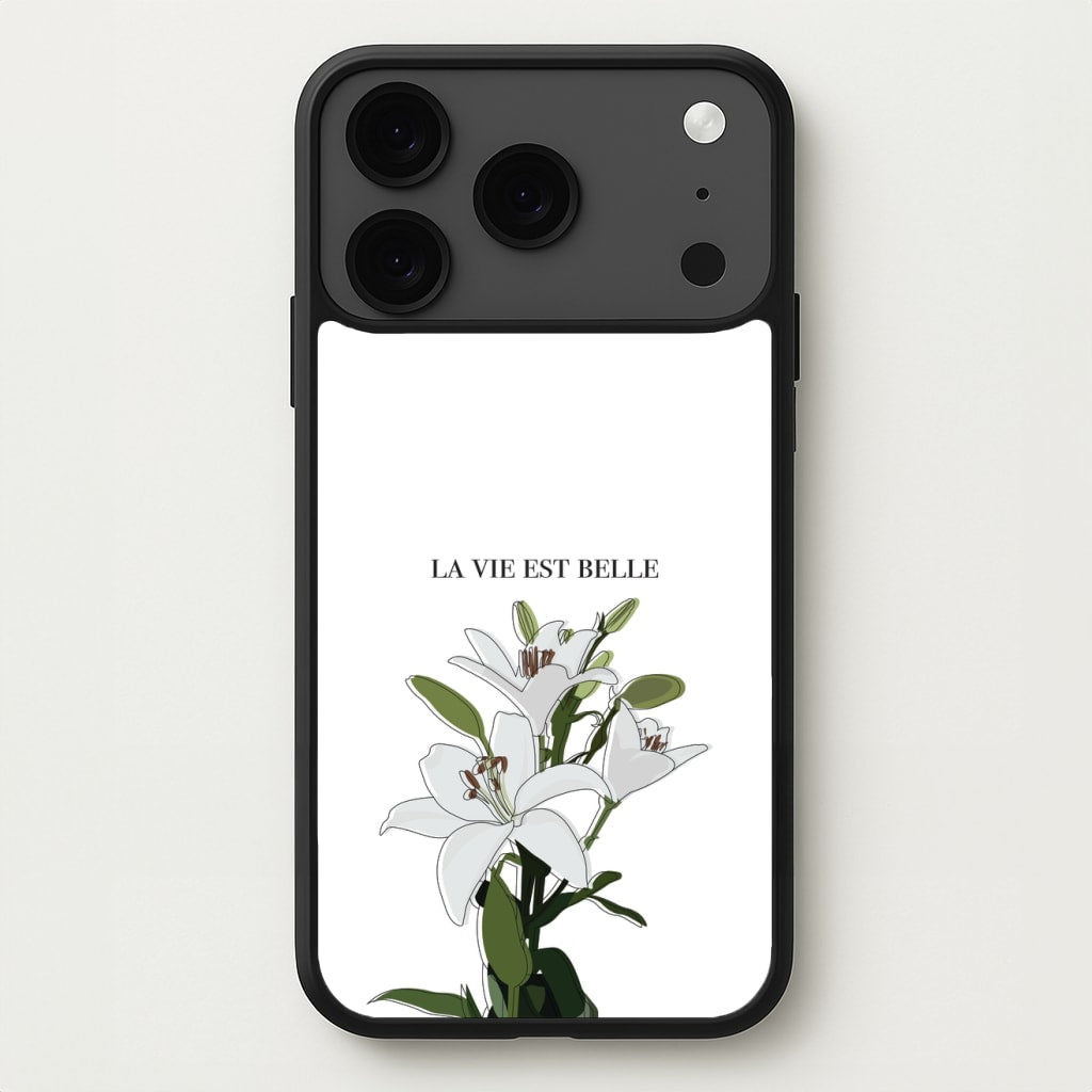 La Vie Est Belle - Clean Girl Aesthetic Phone Case for iPhone 17 Pro Max