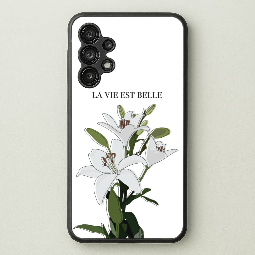 La Vie Est Belle - Clean Girl Aesthetic - Clean Girl Aesthetic Phone Case for Galaxy A13