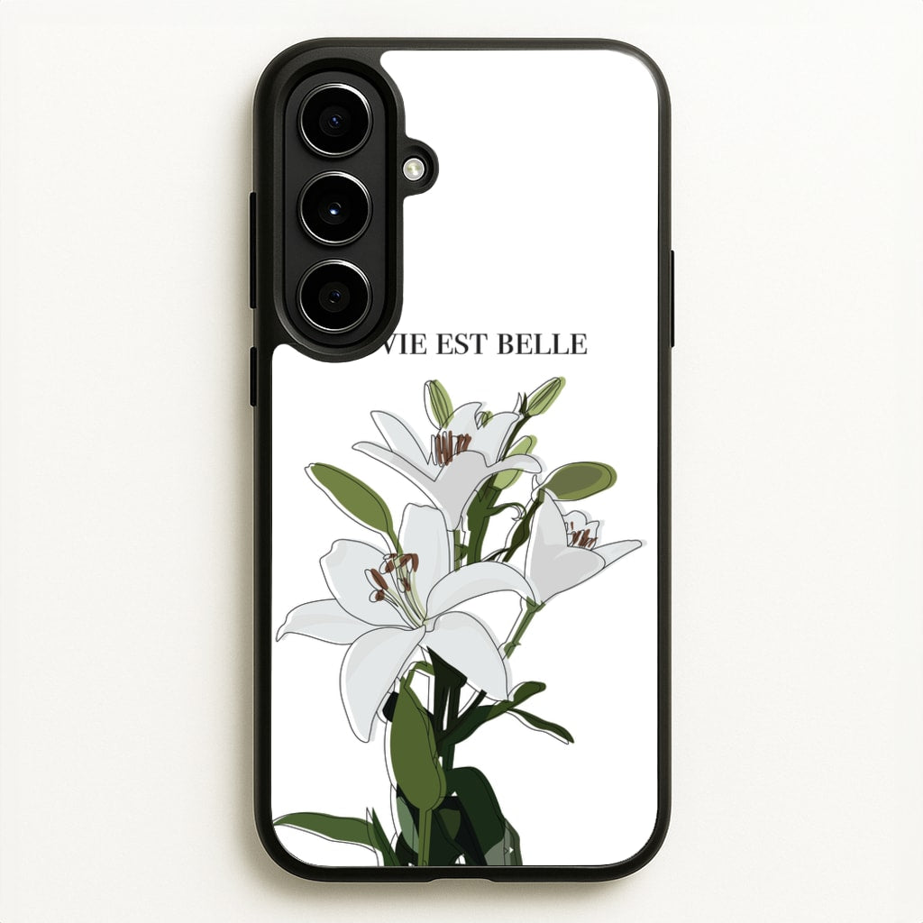 La Vie Est Belle - Clean Girl Aesthetic - Clean Girl Aesthetic Phone Case for Galaxy A56