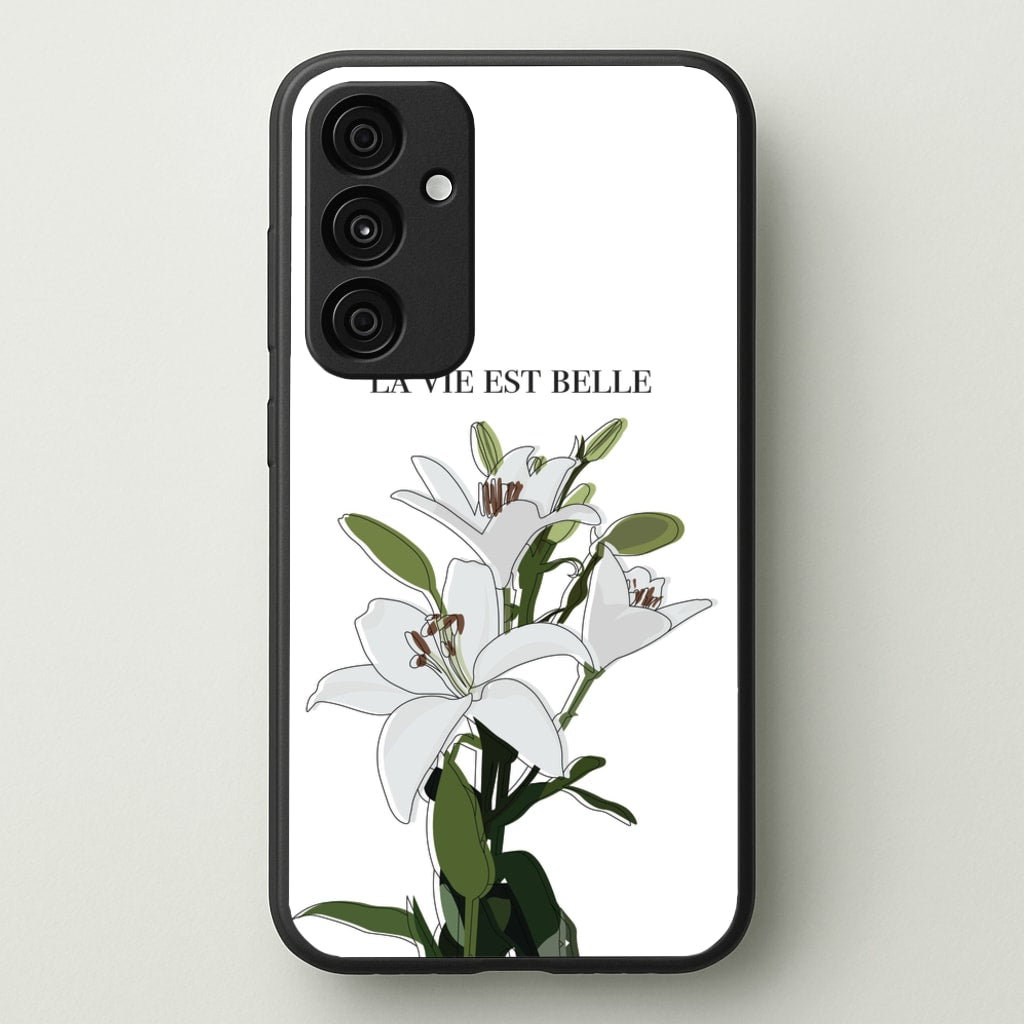 La Vie Est Belle - Clean Girl Aesthetic - Clean Girl Aesthetic Phone Case for Galaxy A55