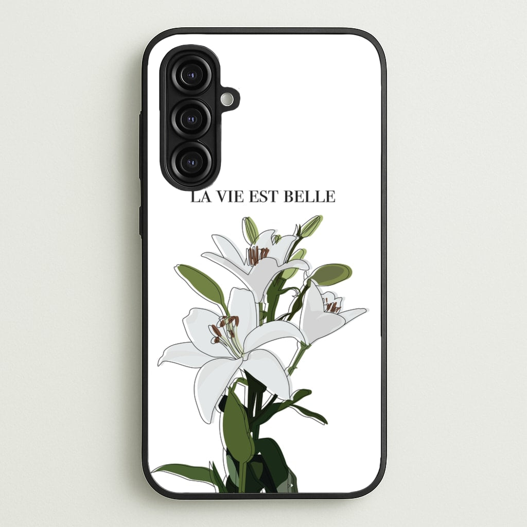 La Vie Est Belle - Clean Girl Aesthetic - Clean Girl Aesthetic Phone Case for Galaxy A16