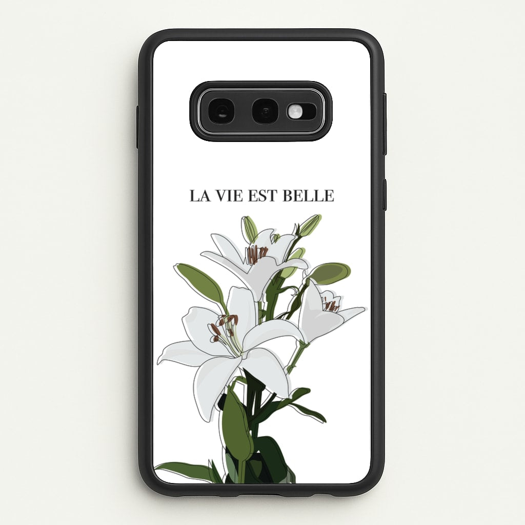 La Vie Est Belle - Clean Girl Aesthetic - Clean Girl Aesthetic Phone Case for Galaxy S10e
