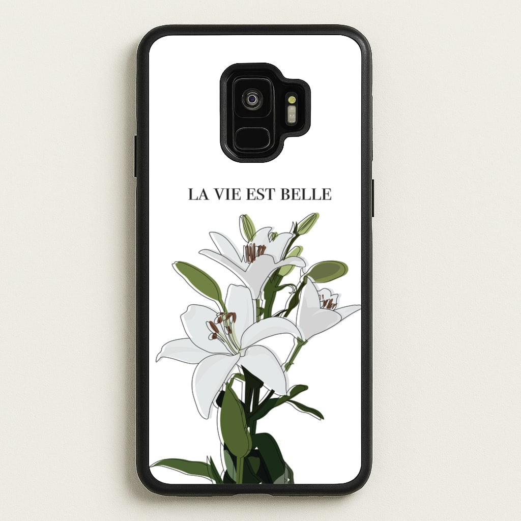 La Vie Est Belle - Clean Girl Aesthetic - Clean Girl Aesthetic Phone Case for Galaxy S9