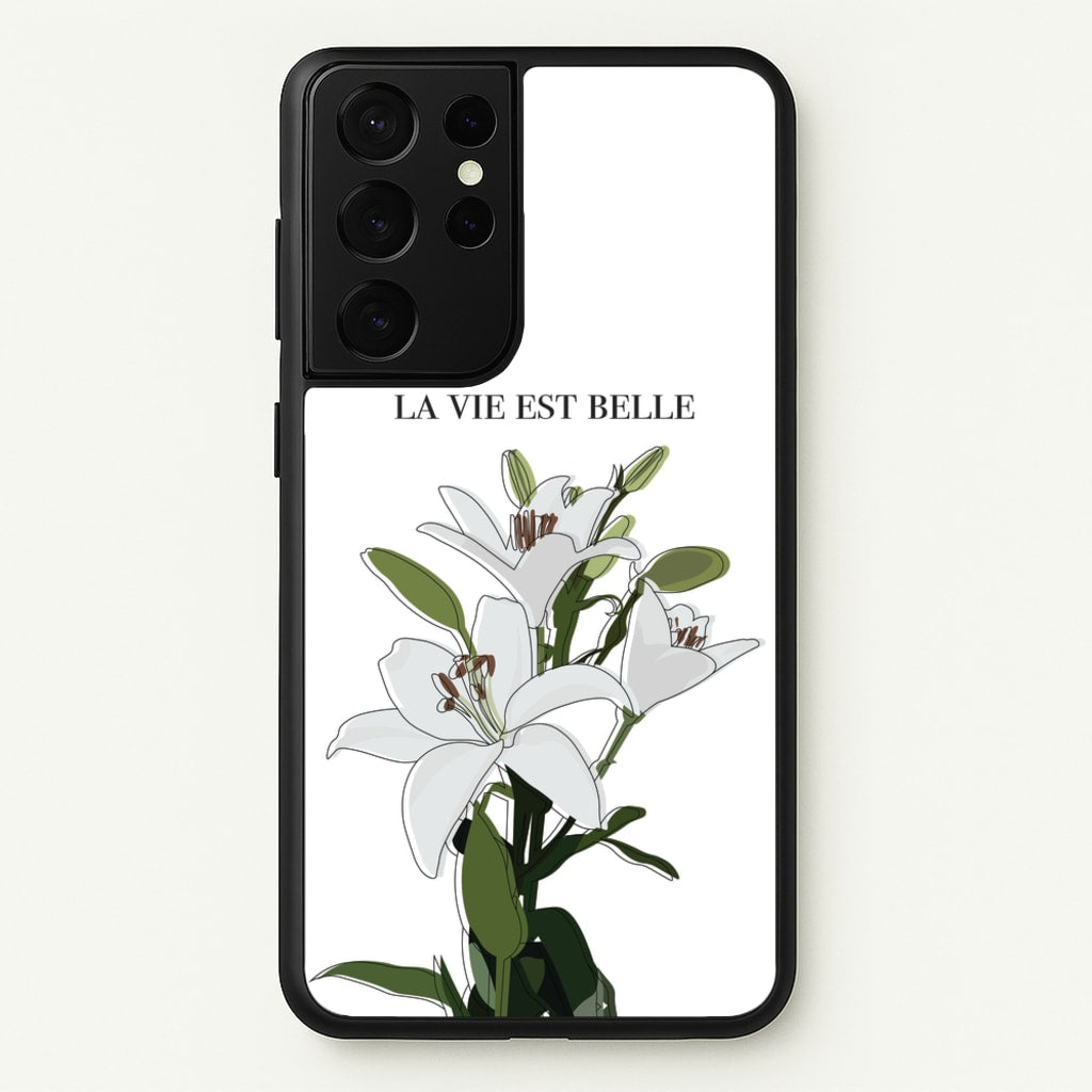 La Vie Est Belle - Clean Girl Aesthetic - Clean Girl Aesthetic Phone Case for Galaxy S21 Ultra