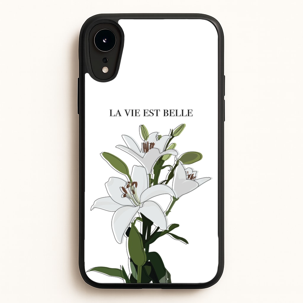 La Vie Est Belle - Clean Girl Aesthetic - Clean Girl Aesthetic Phone Case for iPhone XR
