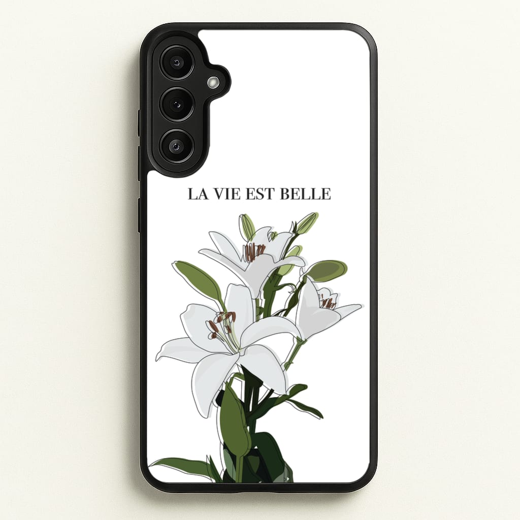 La Vie Est Belle - Clean Girl Aesthetic - Clean Girl Aesthetic Phone Case for Galaxy A34
