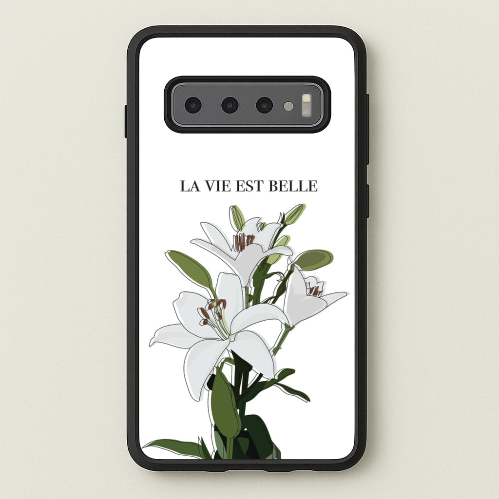 La Vie Est Belle - Clean Girl Aesthetic - Clean Girl Aesthetic Phone Case for Galaxy S10 Plus