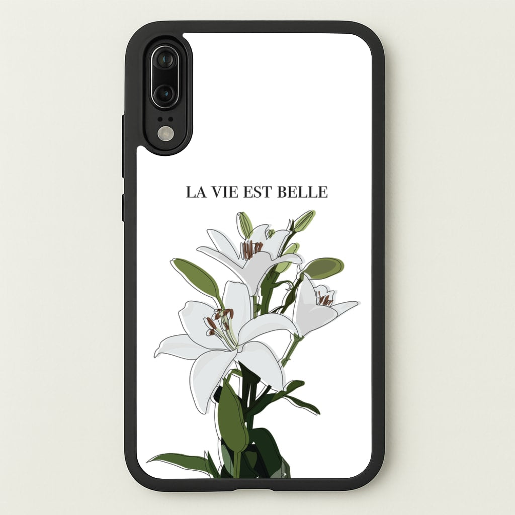 La Vie Est Belle - Clean Girl Aesthetic - Clean Girl Aesthetic Phone Case for Huawei P20