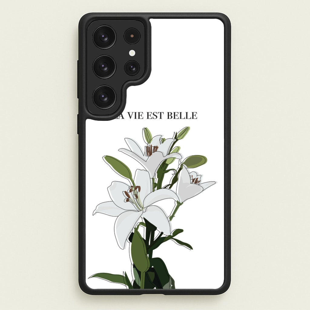 La Vie Est Belle - Clean Girl Aesthetic - Clean Girl Aesthetic Phone Case for Galaxy S22 Ultra