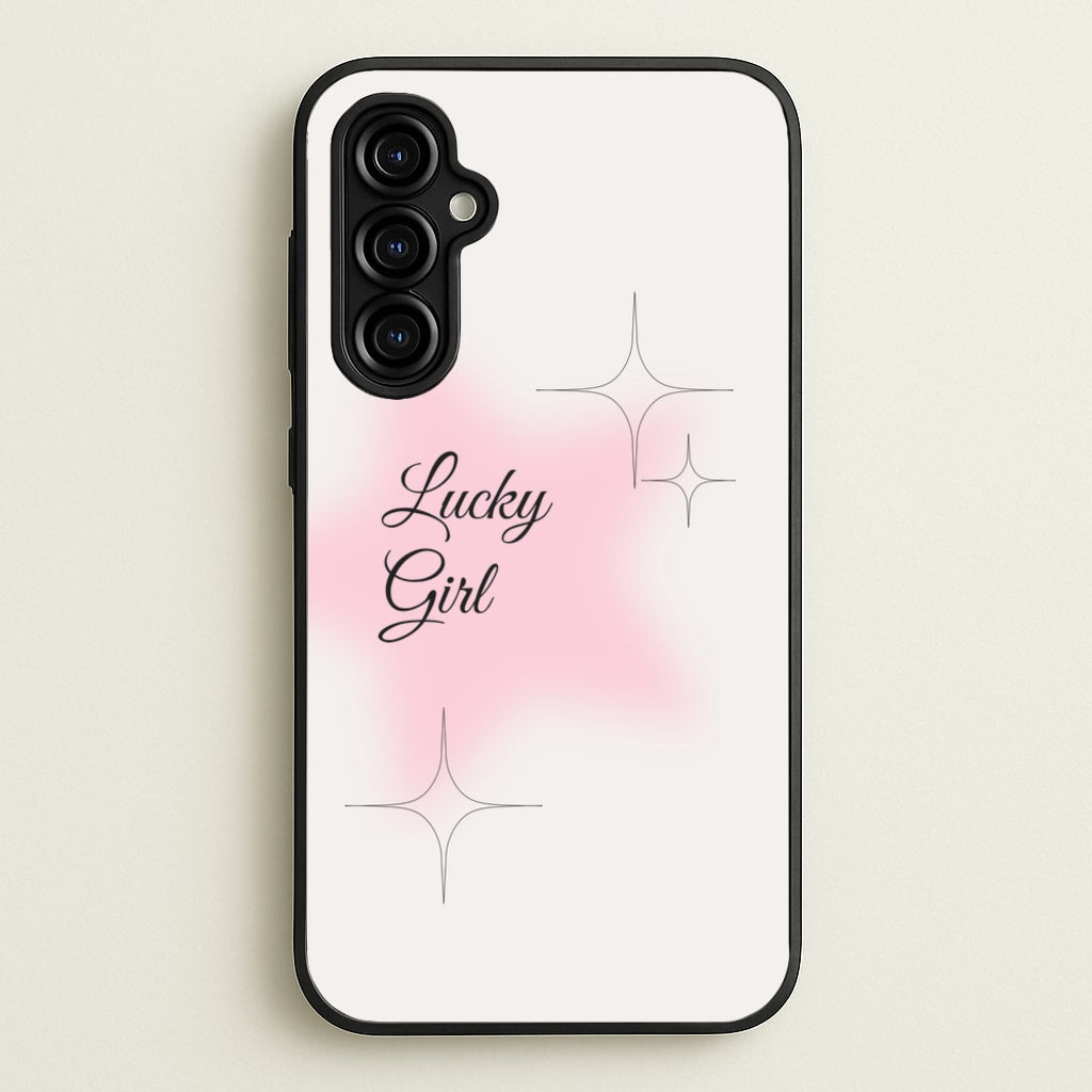 Lucky Girl - Clean Girl Aesthetic - Clean Girl Aesthetic Phone Case for Galaxy A54
