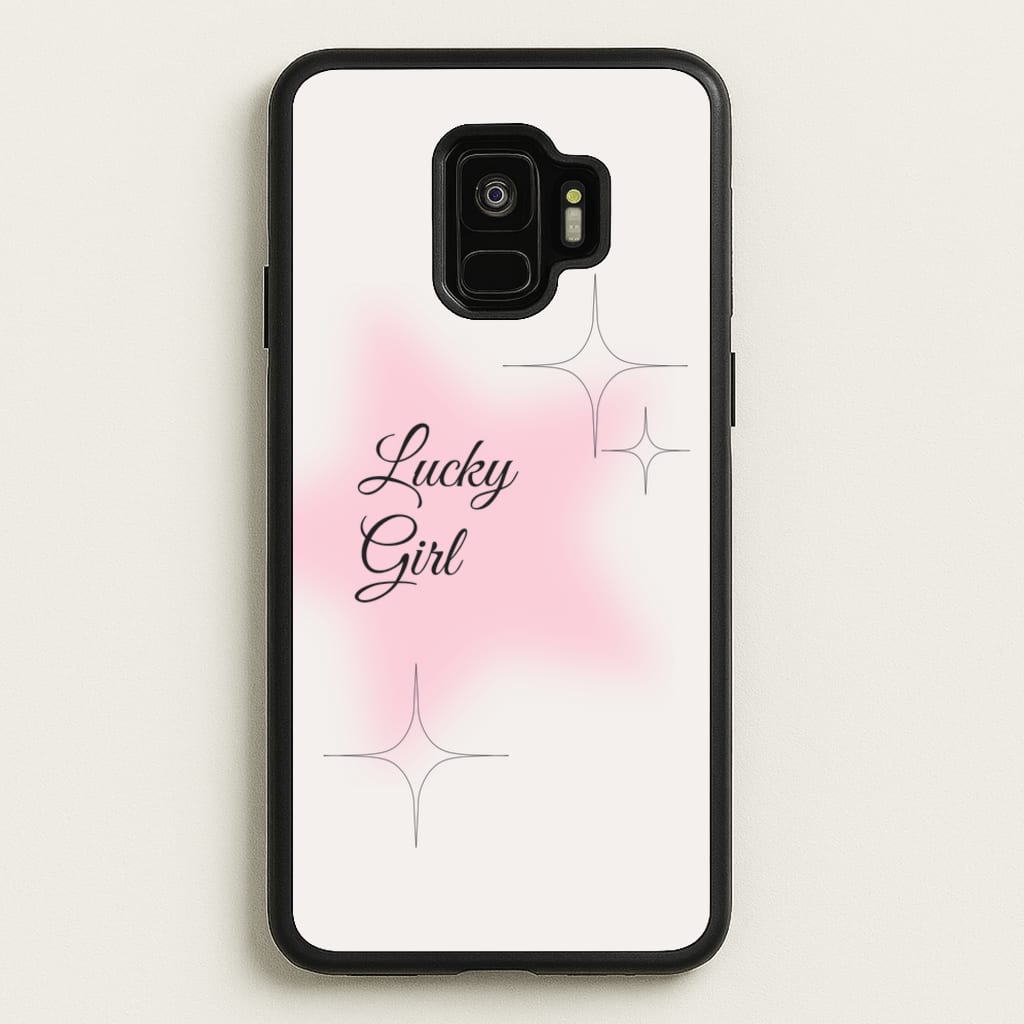 Lucky Girl - Clean Girl Aesthetic - Clean Girl Aesthetic Phone Case for Galaxy S9