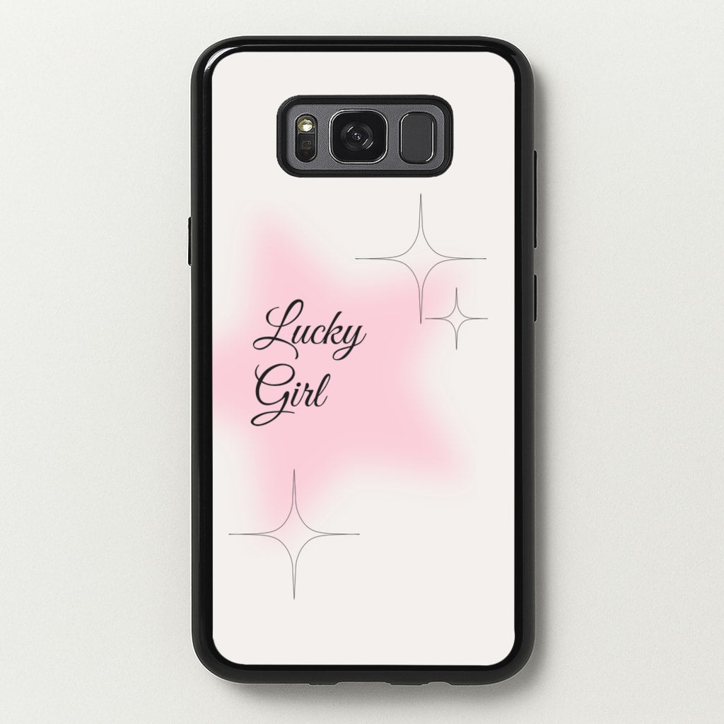 Lucky Girl - Clean Girl Aesthetic - Clean Girl Aesthetic Phone Case for Galaxy S8