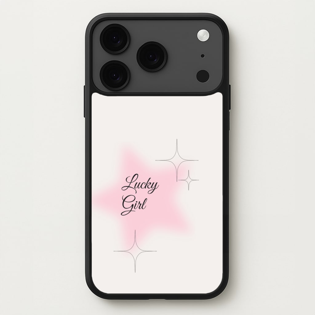 Lucky Girl - Clean Girl Aesthetic Phone Case for iPhone 17 Pro Max