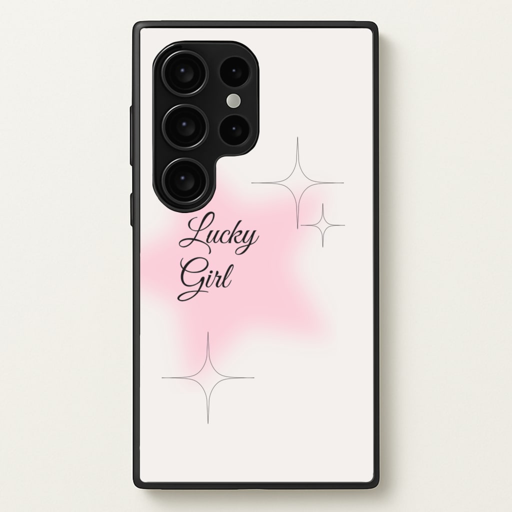 Lucky Girl - Clean Girl Aesthetic - Clean Girl Aesthetic Phone Case for Galaxy S24 Ultra
