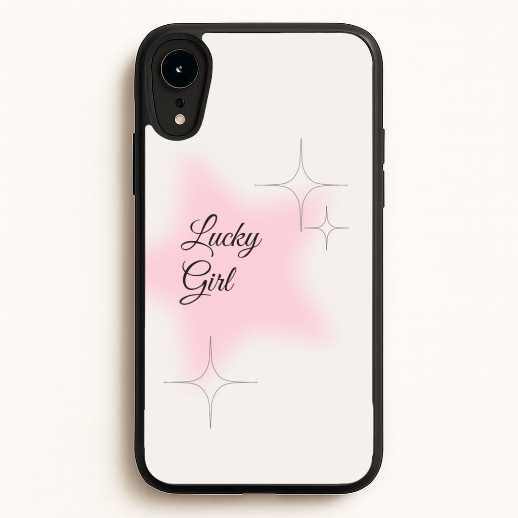 Lucky Girl - Clean Girl Aesthetic - Clean Girl Aesthetic Phone Case for iPhone XR