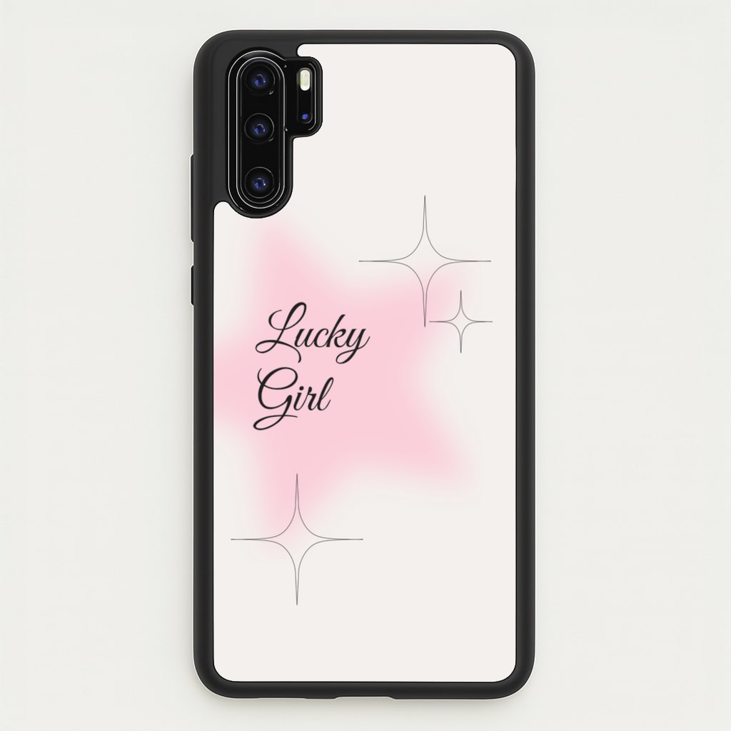 Lucky Girl - Clean Girl Aesthetic - Clean Girl Aesthetic Phone Case for Huawei P30 Pro