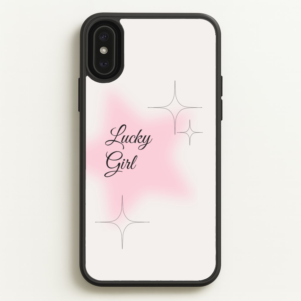 Lucky Girl - Clean Girl Aesthetic - Clean Girl Aesthetic Phone Case for iPhone XS Max