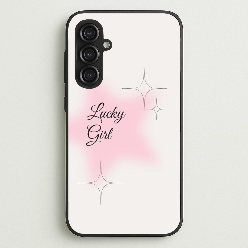 Lucky Girl - Clean Girl Aesthetic - Clean Girl Aesthetic Phone Case for Galaxy S23FE