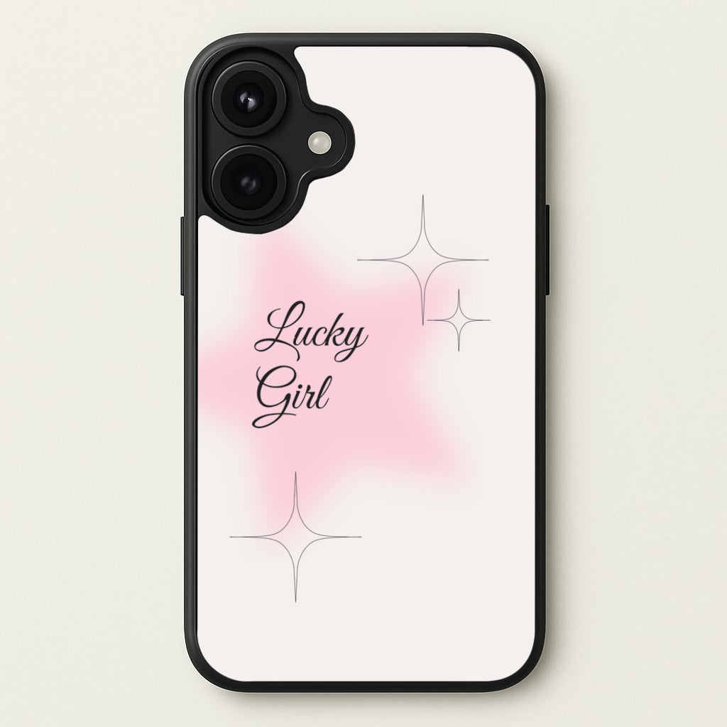 Lucky Girl - Clean Girl Aesthetic Phone Case for iPhone 17