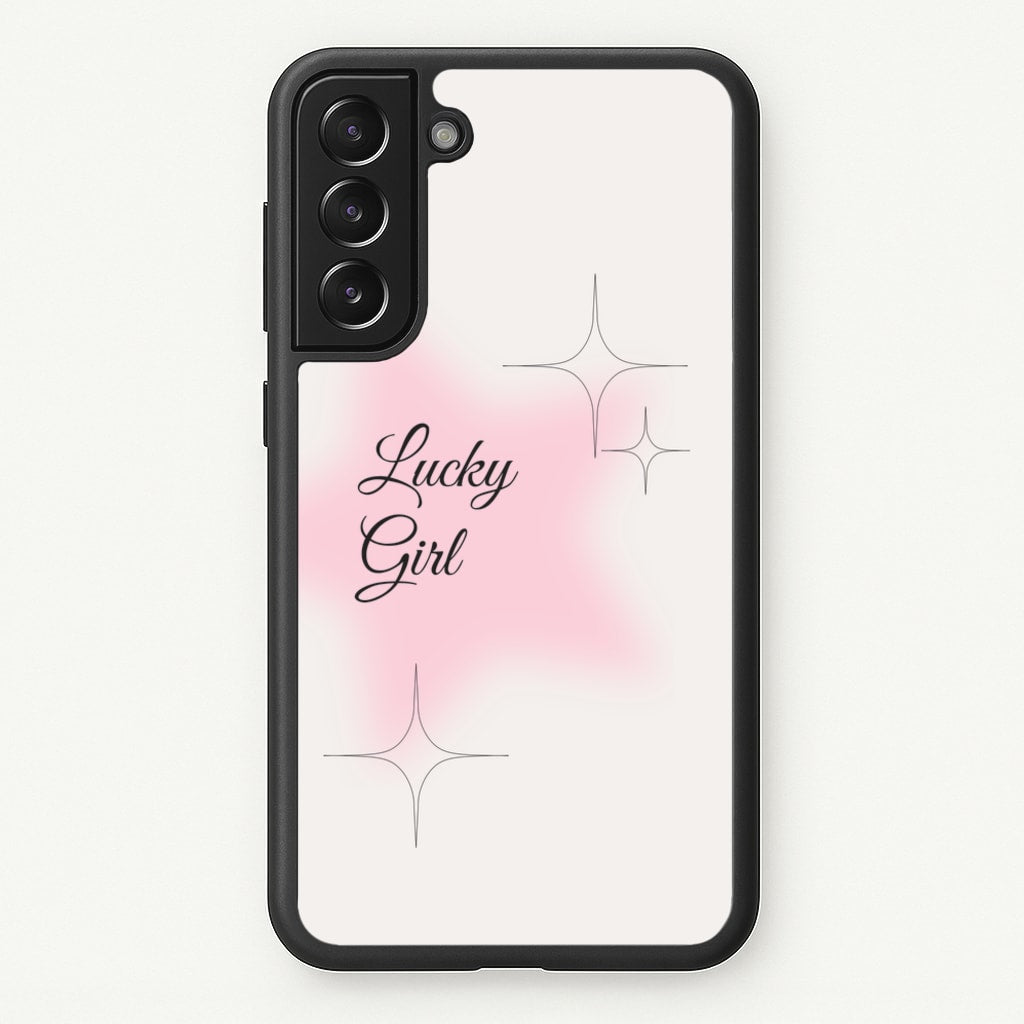 Lucky Girl - Clean Girl Aesthetic - Clean Girl Aesthetic Phone Case for Galaxy S22