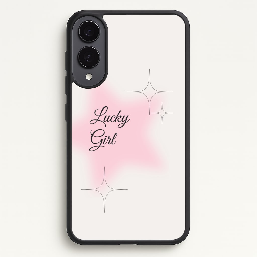 Lucky Girl - Clean Girl Aesthetic - Clean Girl Aesthetic Phone Case for Galaxy S25 Edge