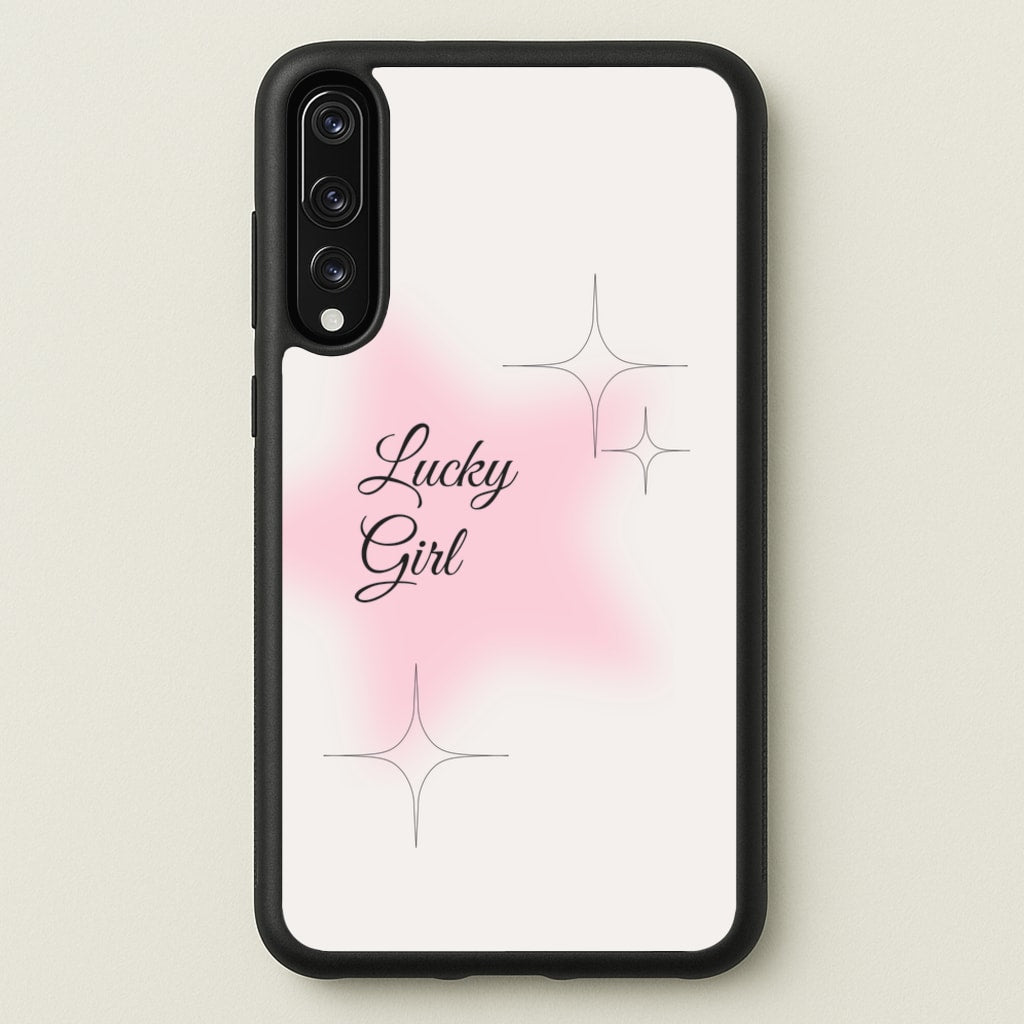 Lucky Girl - Clean Girl Aesthetic - Clean Girl Aesthetic Phone Case for Huawei P20 Pro