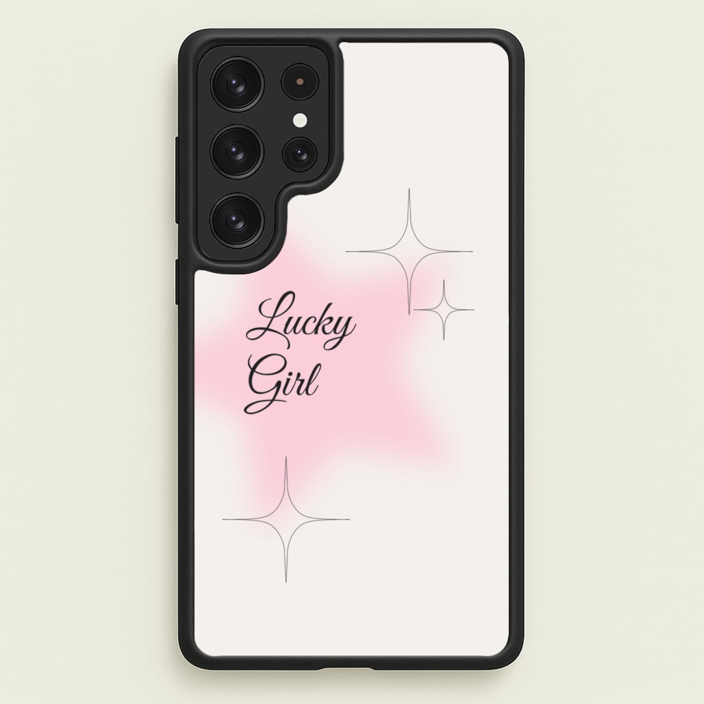 Lucky Girl - Clean Girl Aesthetic - Clean Girl Aesthetic Phone Case for Galaxy S22 Ultra