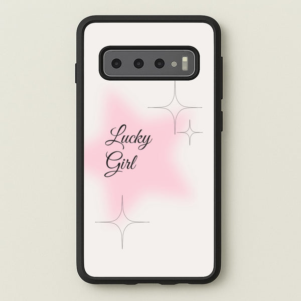 Lucky Girl - Clean Girl Aesthetic - Clean Girl Aesthetic Phone Case for Galaxy S10 Plus