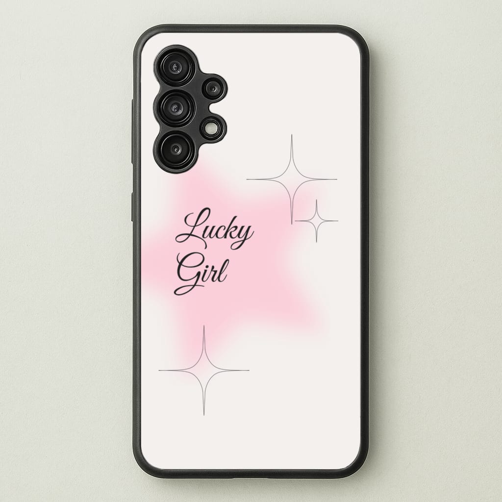 Lucky Girl - Clean Girl Aesthetic - Clean Girl Aesthetic Phone Case for Galaxy A13