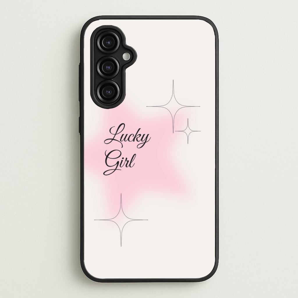 Lucky Girl - Clean Girl Aesthetic - Clean Girl Aesthetic Phone Case for Galaxy A14