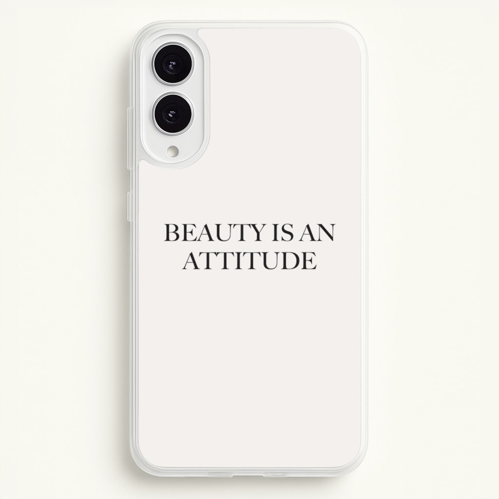 Beauty Is An Attitude - Clean Girl Aesthetic - Clean Girl Aesthetic Phone Case for Galaxy S25 Edge