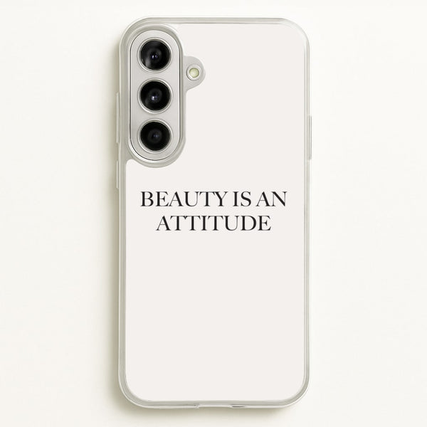 Beauty Is An Attitude - Clean Girl Aesthetic - Clean Girl Aesthetic Phone Case for Galaxy A56