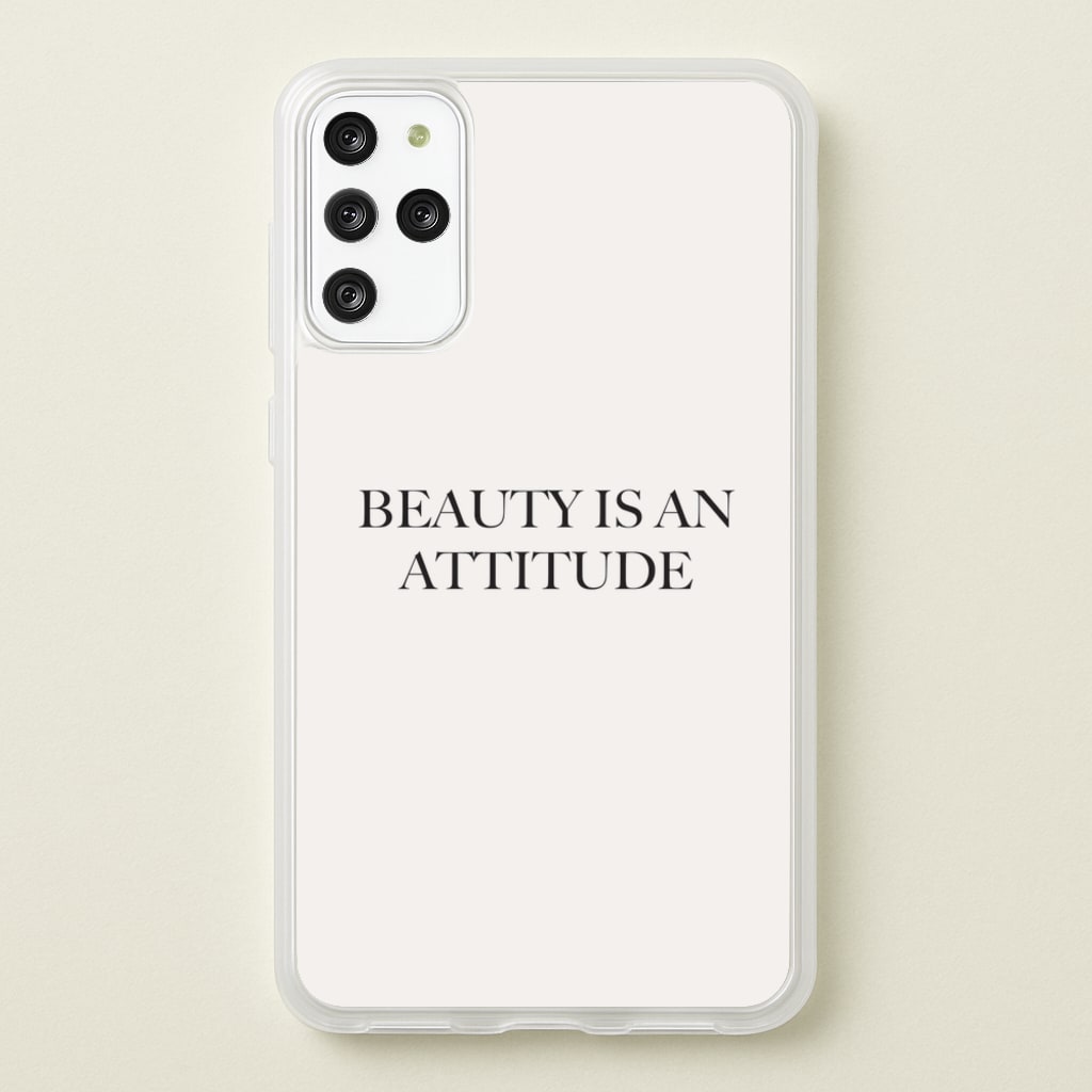 Beauty Is An Attitude - Clean Girl Aesthetic - Clean Girl Aesthetic Phone Case for Galaxy S20 Plus