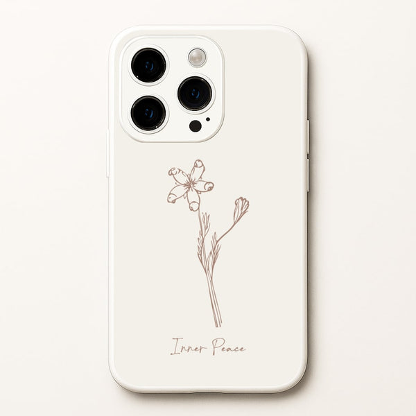Inner Peace - Clean Girl Aesthetic Phone Case for iPhone 15 Pro Max