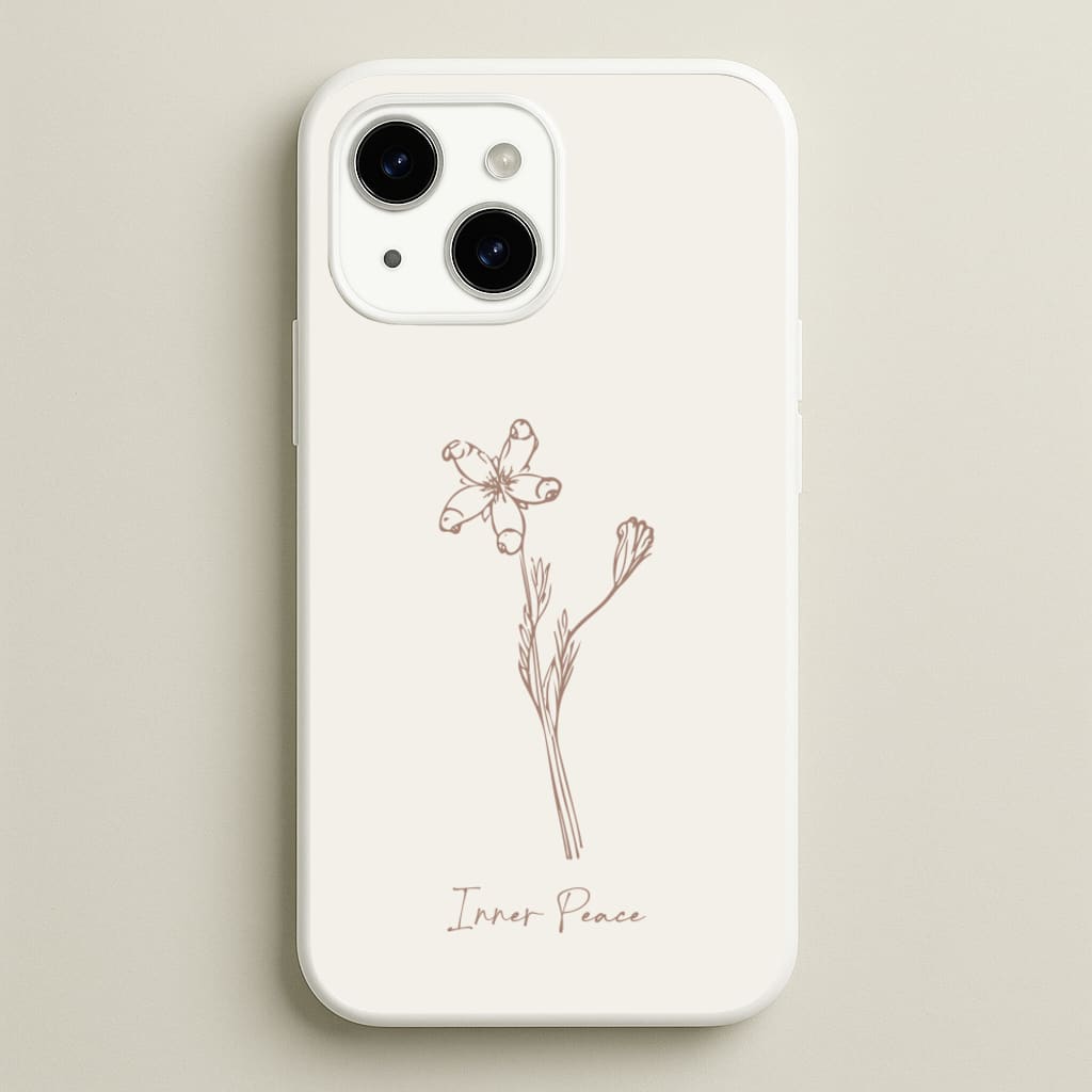 Inner Peace - Clean Girl Aesthetic Phone Case for iPhone 15