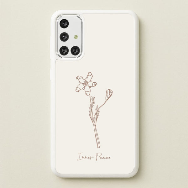 Inner Peace - Clean Girl Aesthetic Phone Case for Galaxy A71