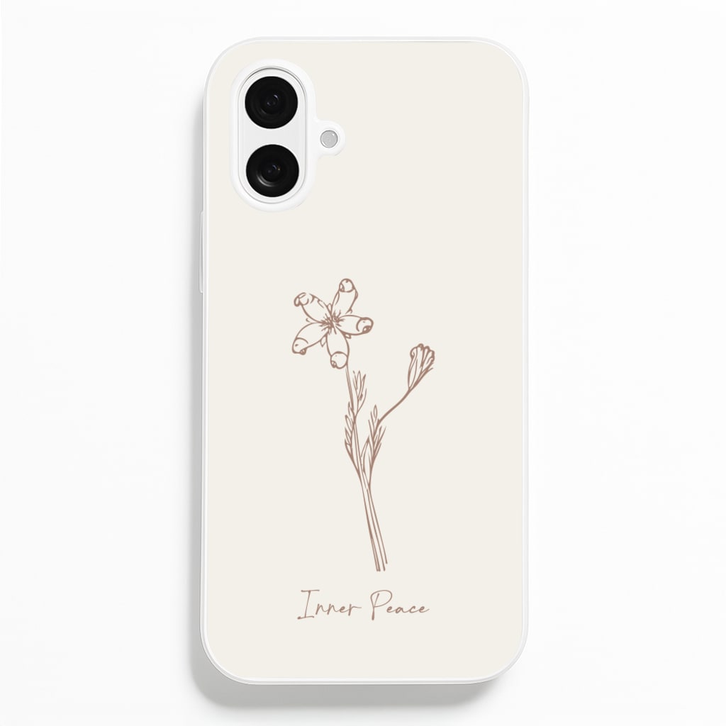 Inner Peace - Clean Girl Aesthetic Phone Case for iPhone 16 Plus