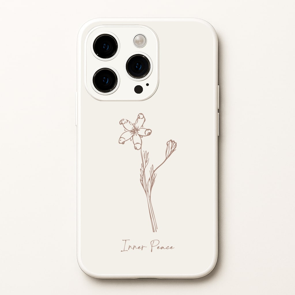 Inner Peace - Clean Girl Aesthetic Phone Case for iPhone 15 Pro