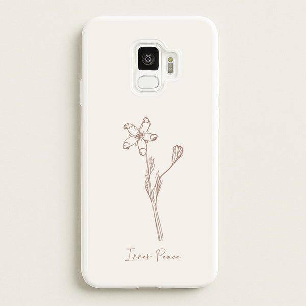 Inner Peace - Clean Girl Aesthetic Phone Case for Galaxy S9