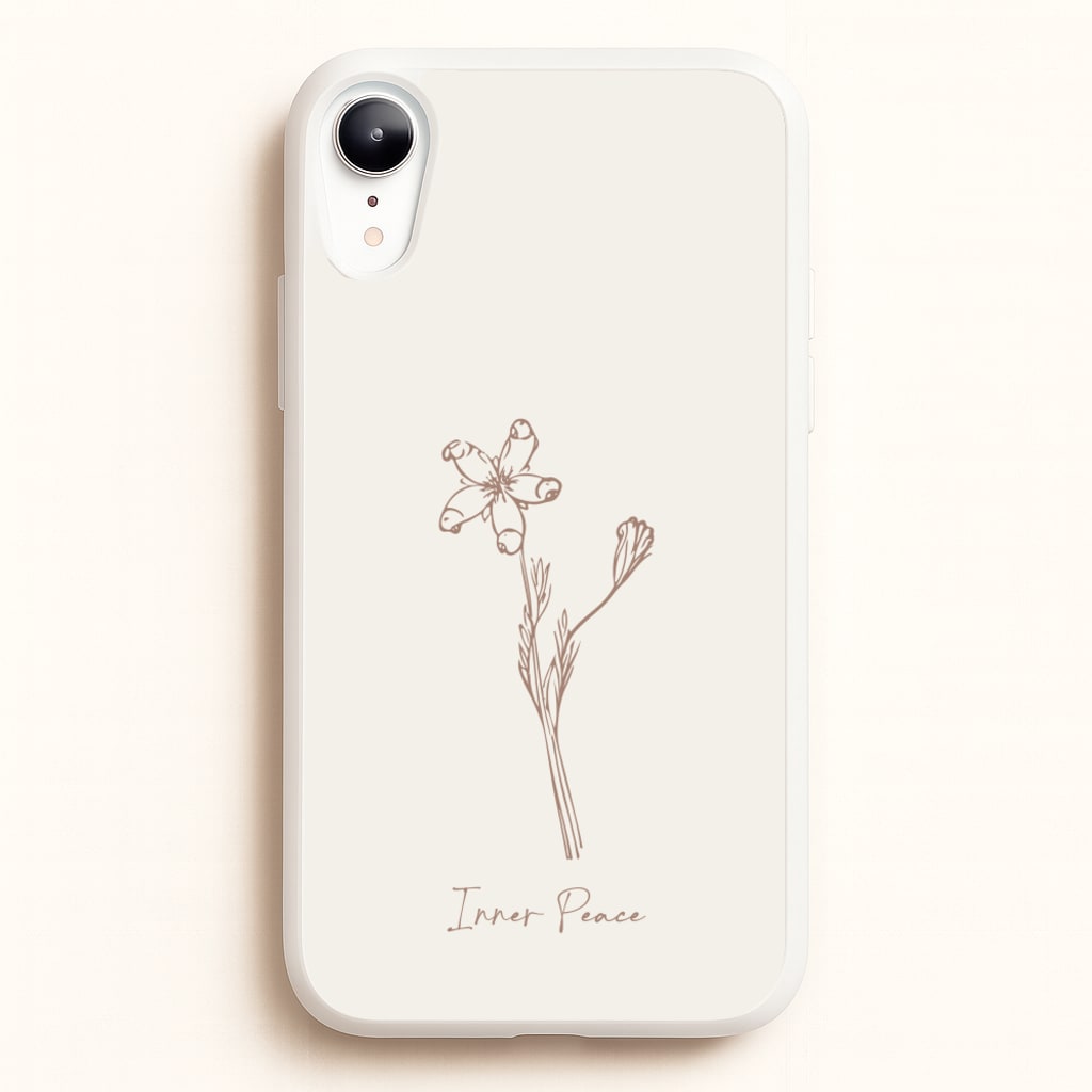 Inner Peace - Clean Girl Aesthetic Phone Case for iPhone XR