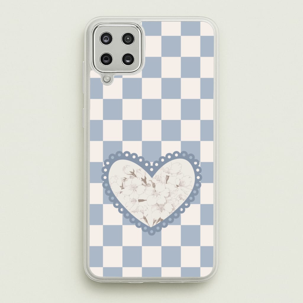 Doily Flower - Clean Girl Aesthetic Phone Case for Galaxy A12