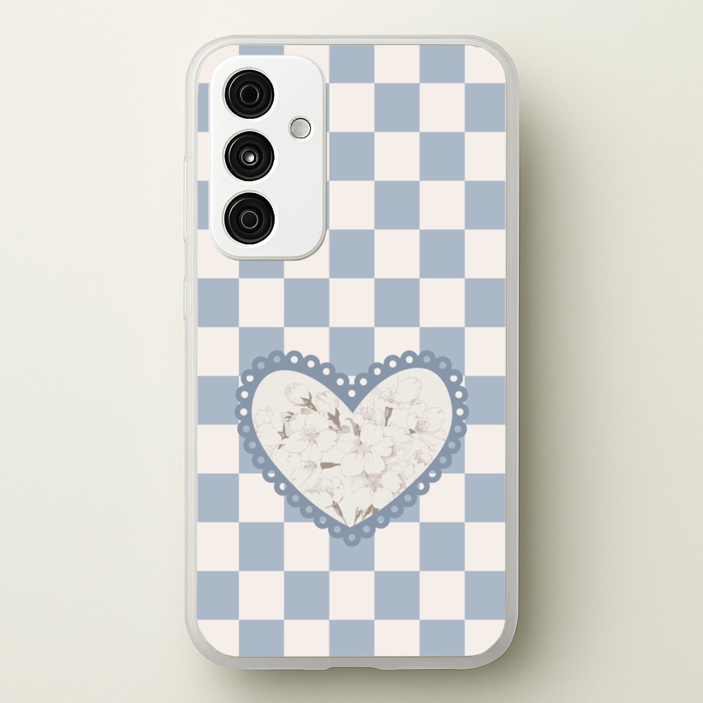 Doily Flower - Clean Girl Aesthetic Phone Case for Galaxy A55