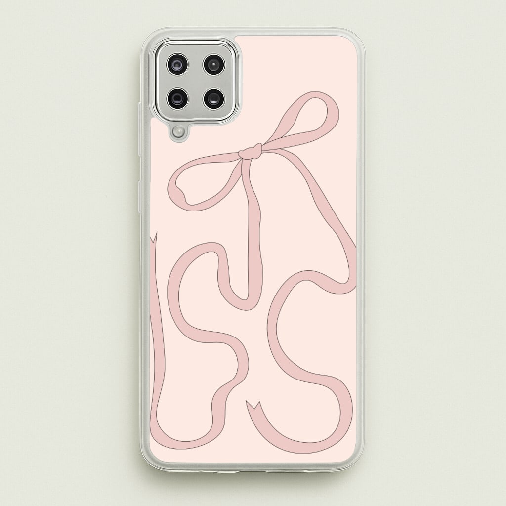 Pink Ribbon - Clean Girl Aesthetic Phone Case for Galaxy A12