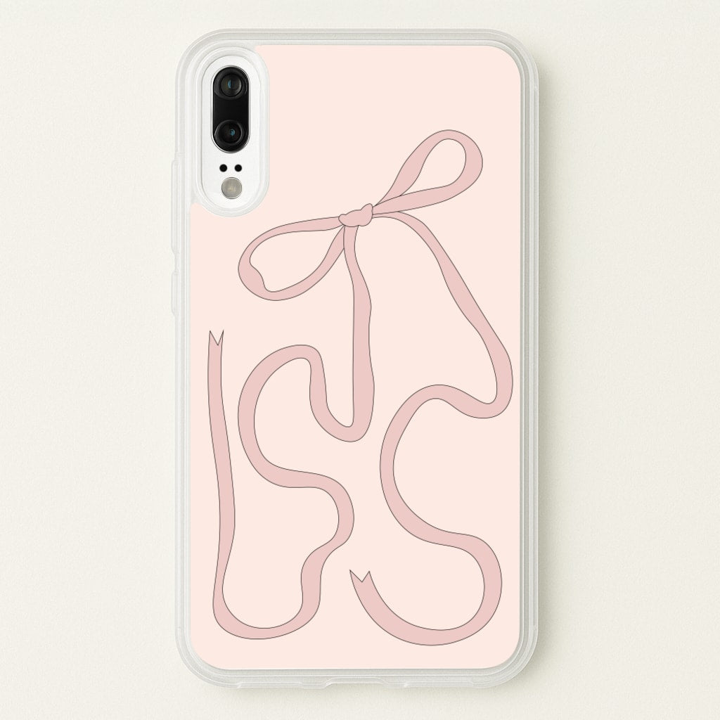 Pink Ribbon - Clean Girl Aesthetic Phone Case for Huawei P20