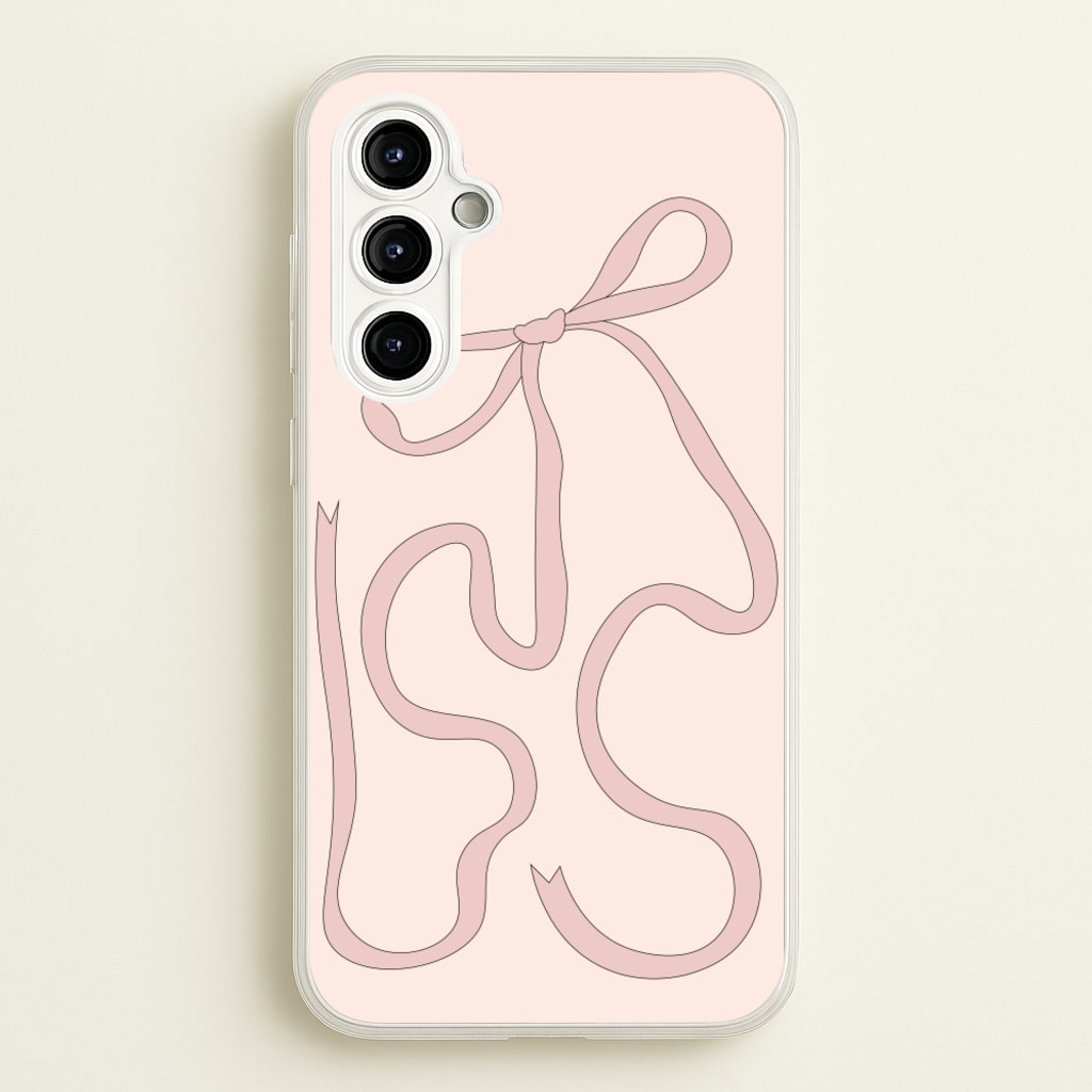 Pink Ribbon - Clean Girl Aesthetic Phone Case for Galaxy A54