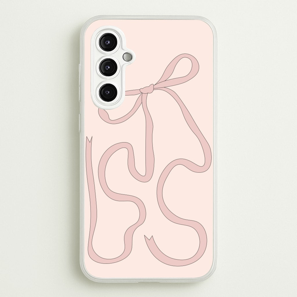 Pink Ribbon - Clean Girl Aesthetic Phone Case for Galaxy A14