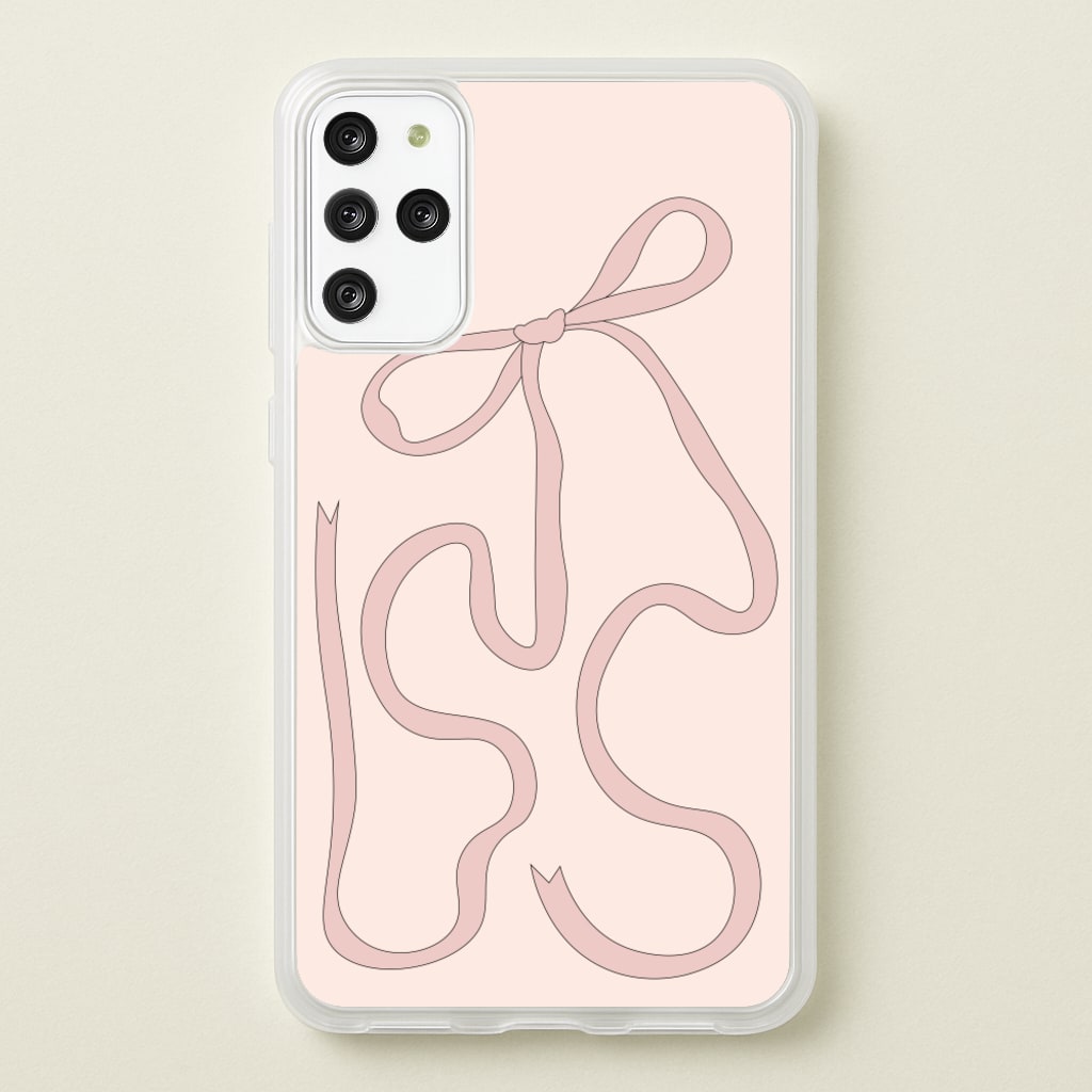Pink Ribbon - Clean Girl Aesthetic Phone Case for Galaxy S20 Plus
