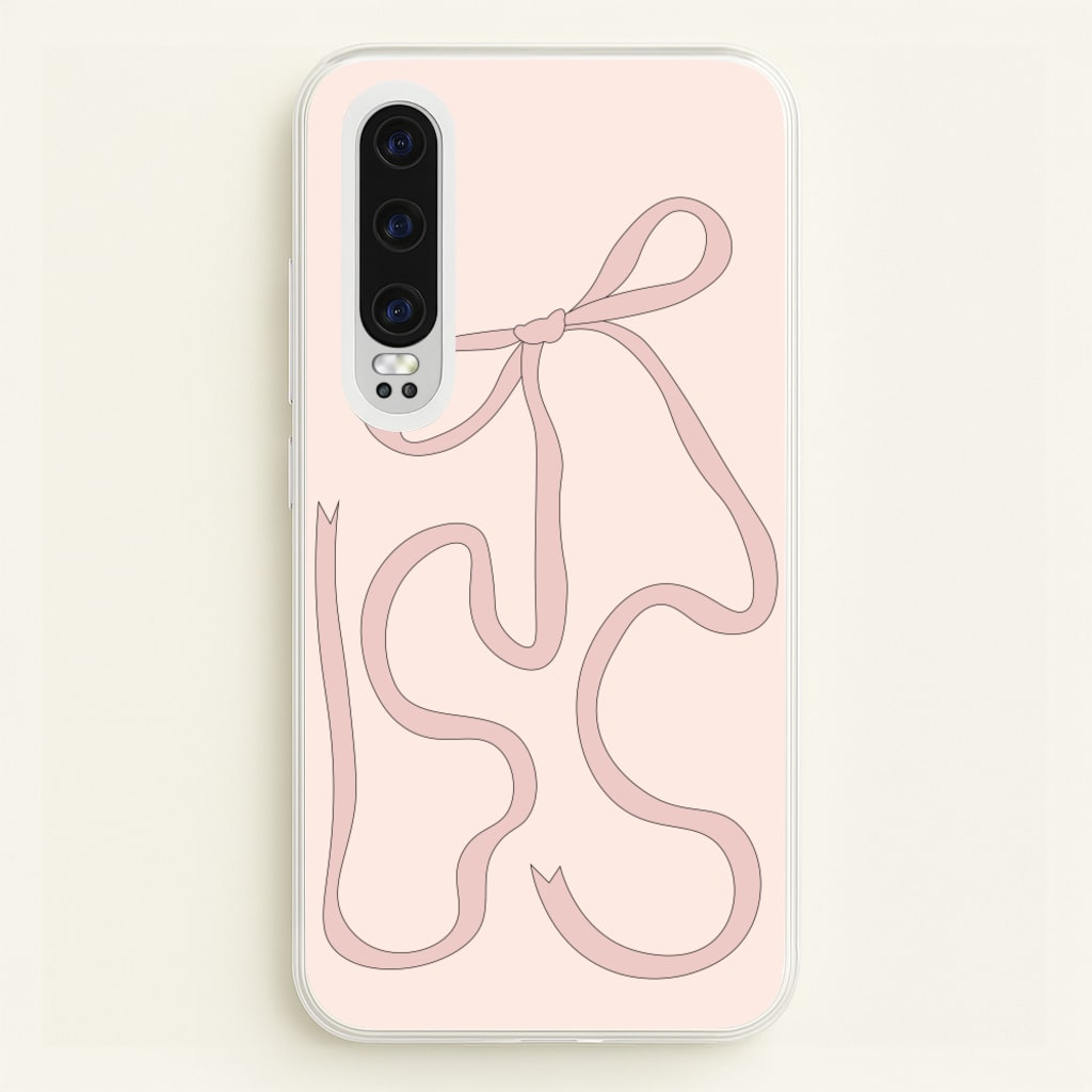 Pink Ribbon - Clean Girl Aesthetic Phone Case for Huawei P30