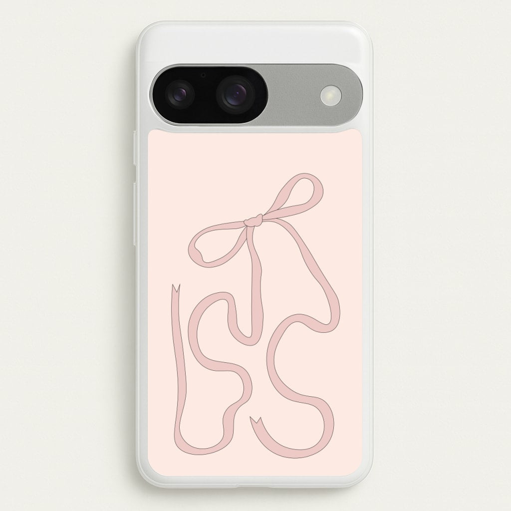 Pink Ribbon - Clean Girl Aesthetic Phone Case for Google Pixel 9 / 9 Pro