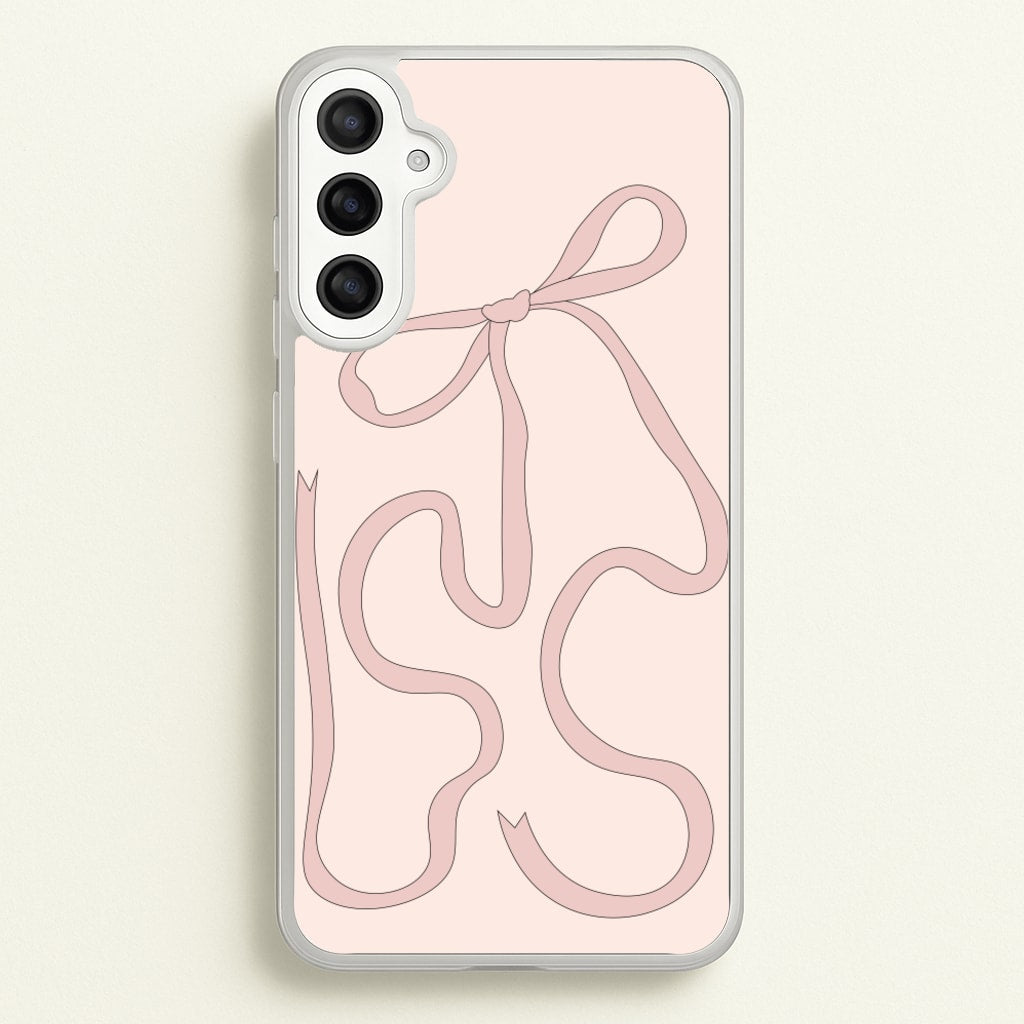 Pink Ribbon - Clean Girl Aesthetic Phone Case for Galaxy A34